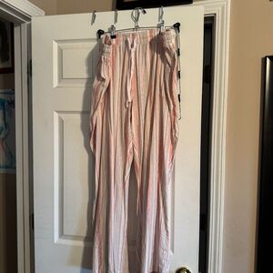 Linen striped pants